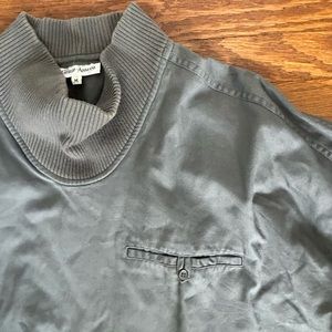 Giorgio Armani men’s grey turtleneck all cotton shirt, medium size.